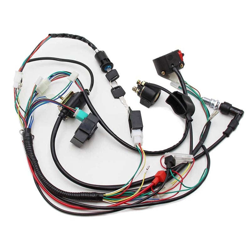 PRO BAT Full Electrics Wiring Harness Coil CDI Spark Plug Kits for 50cc 70cc 90cc 110cc 125cc 140cc ATV Quad Pit Dirt Bike Buggy Go Kart - Image 3